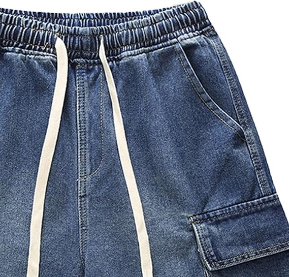 Maiyifu-GJ Shorts Jeans Casual Hombre Verano miniatura 6