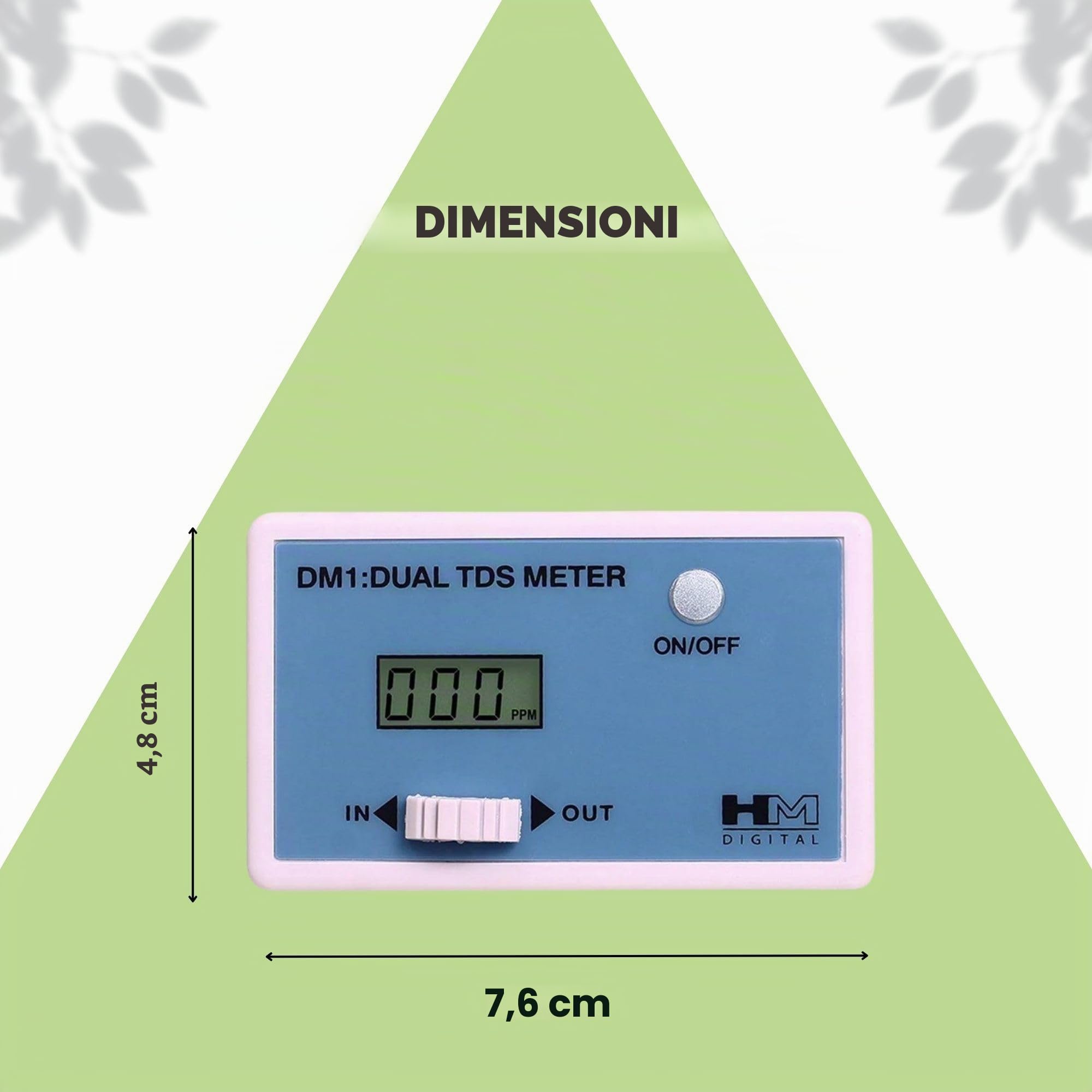 Hm Digital - Misuratore/Tester Di TDS Per Osmosi Inversa (Dm-1)