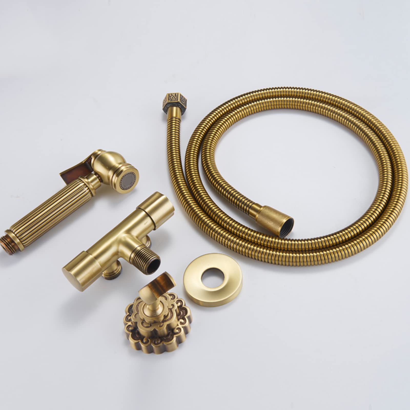 Antiek Brons Handheld Bidet Sproeier voor Toilet Set Messing Hogedruk Douche Kit met Wandmontage Kraan Enkele Koude Hoek Klep Inbegrepen Antiek Brons Handheld Bidet Sproeier voor Toilet Set Messing Hogedruk Douche Kit met Wandmontage Kraan Enkele Koude Hoek Klep Inbegrepen