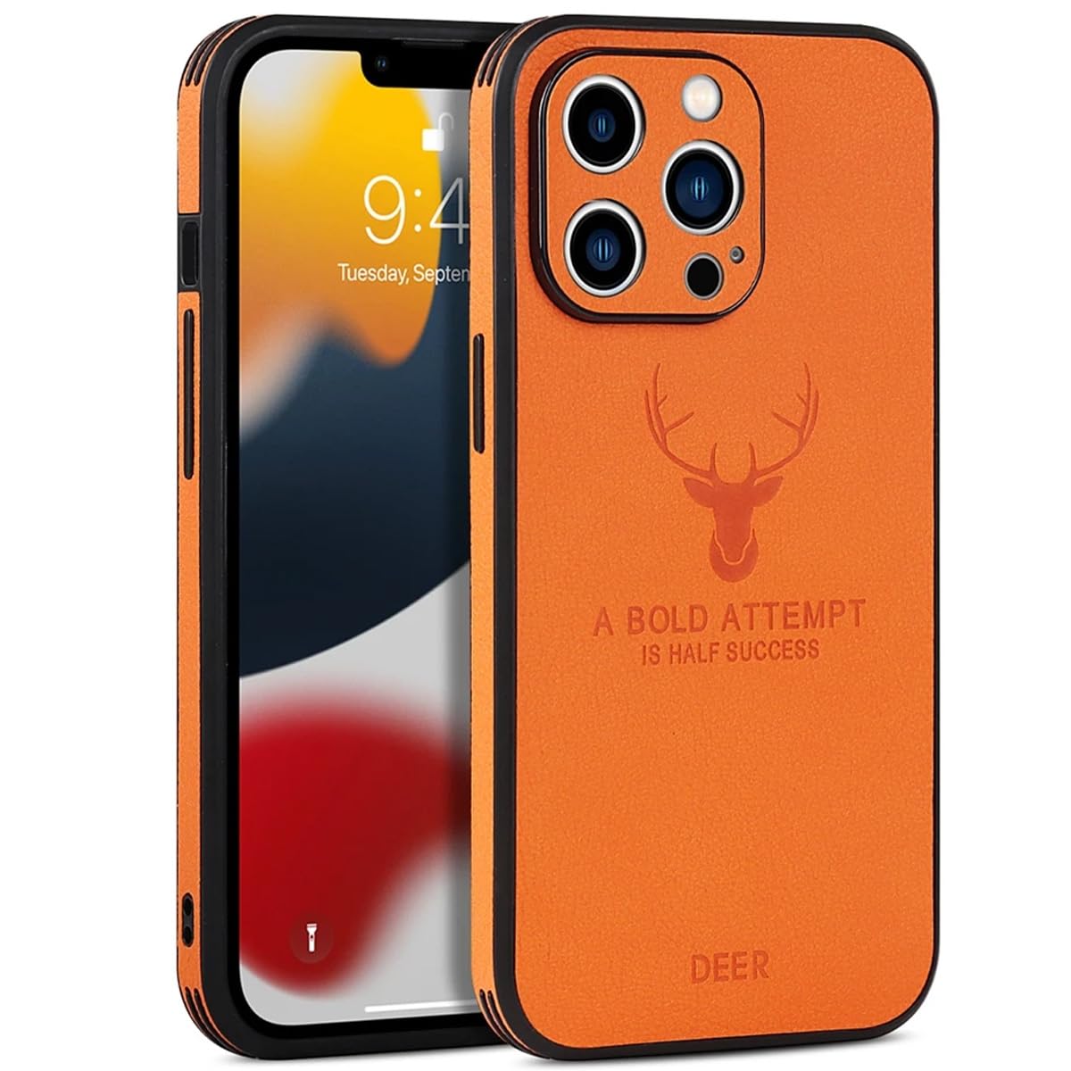 Amazon.co.jp: 【MIKKA】iPhone 14 Pro Max用 ケース PUレザー 落下