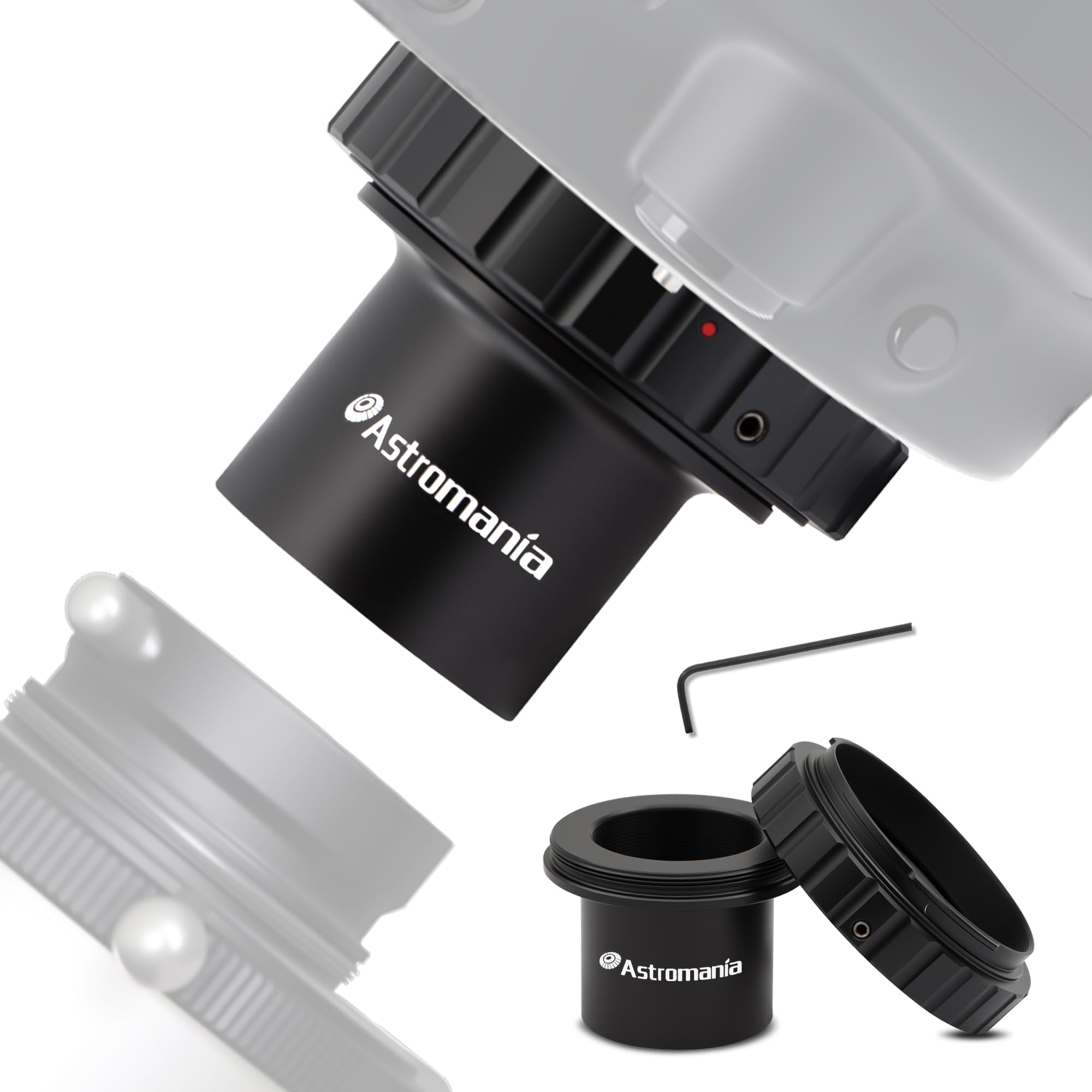Astromania T-Adapter 1.25 Inches to M42 T-Mount & T2 T Ring Kit Compatible for Minolta SLR/DSLR Cameras with AF Bayonet, Metal Telescope Photo Camera