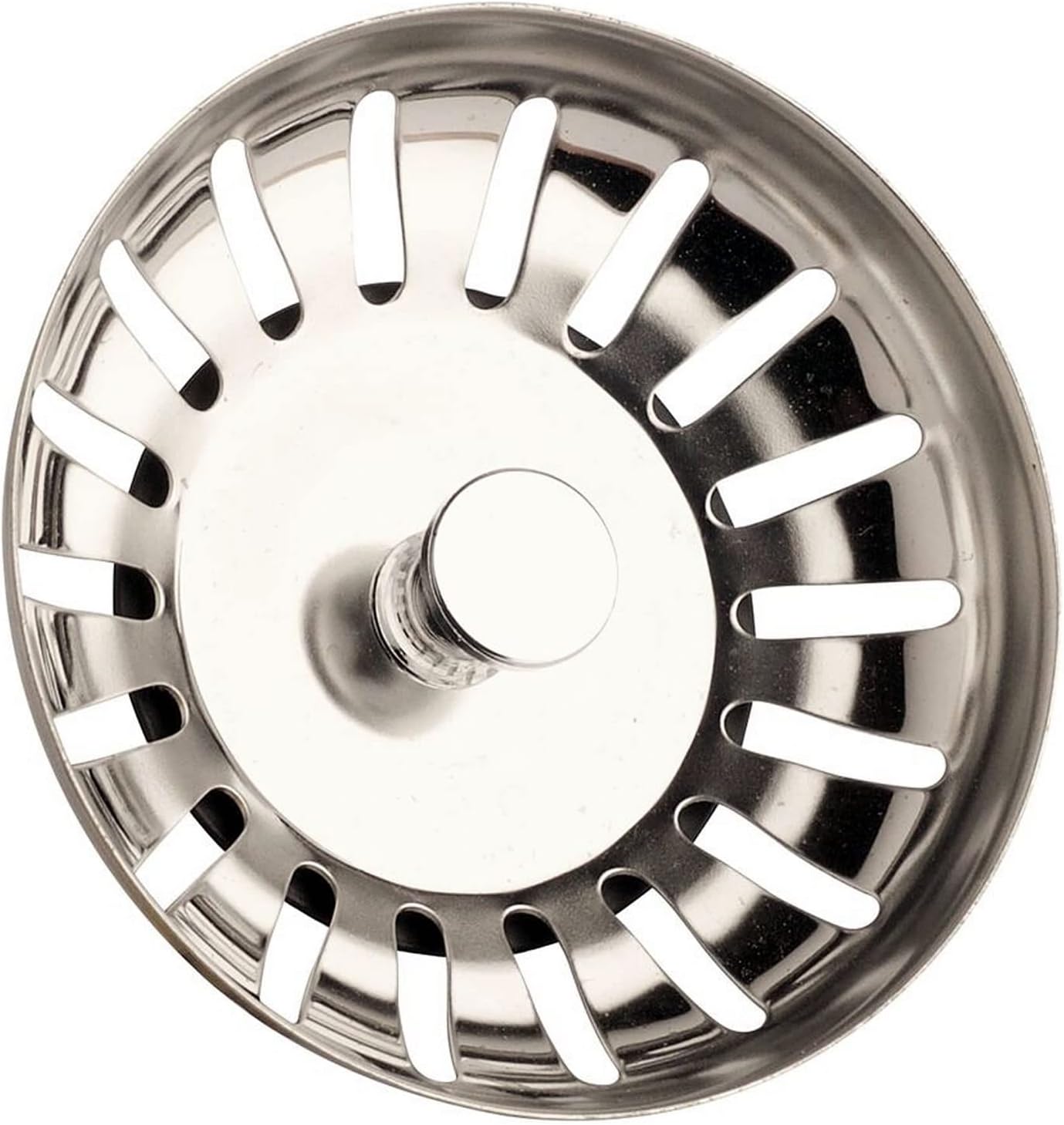 Stainless Steel Kitchen Sink Strainer Plug, Dual Function Basket Strainer and Plug | Sized for UK Sinks | Strainer Waste Plug (Diameter:78mm)