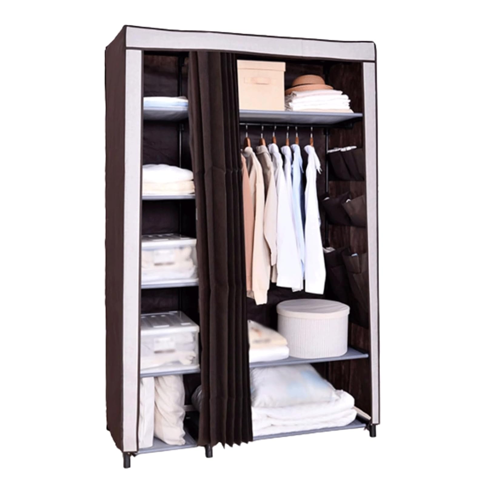 ワードローブ ワードローブ 幅600×奥行400×高さ1830mm クローゼット ハンガーラック