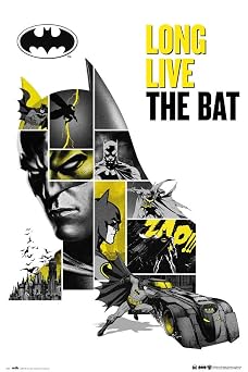 Grupo Erik DC Comics Poster - Batman Posteri - 80. Y l D n m  Posteri - Sanatsal Bask  - Dekorasyon Oturma Odas  veya Yatak Odas  - Boyut 61 x 91 - Resmi Lisans - The Batman Taraftar  r n