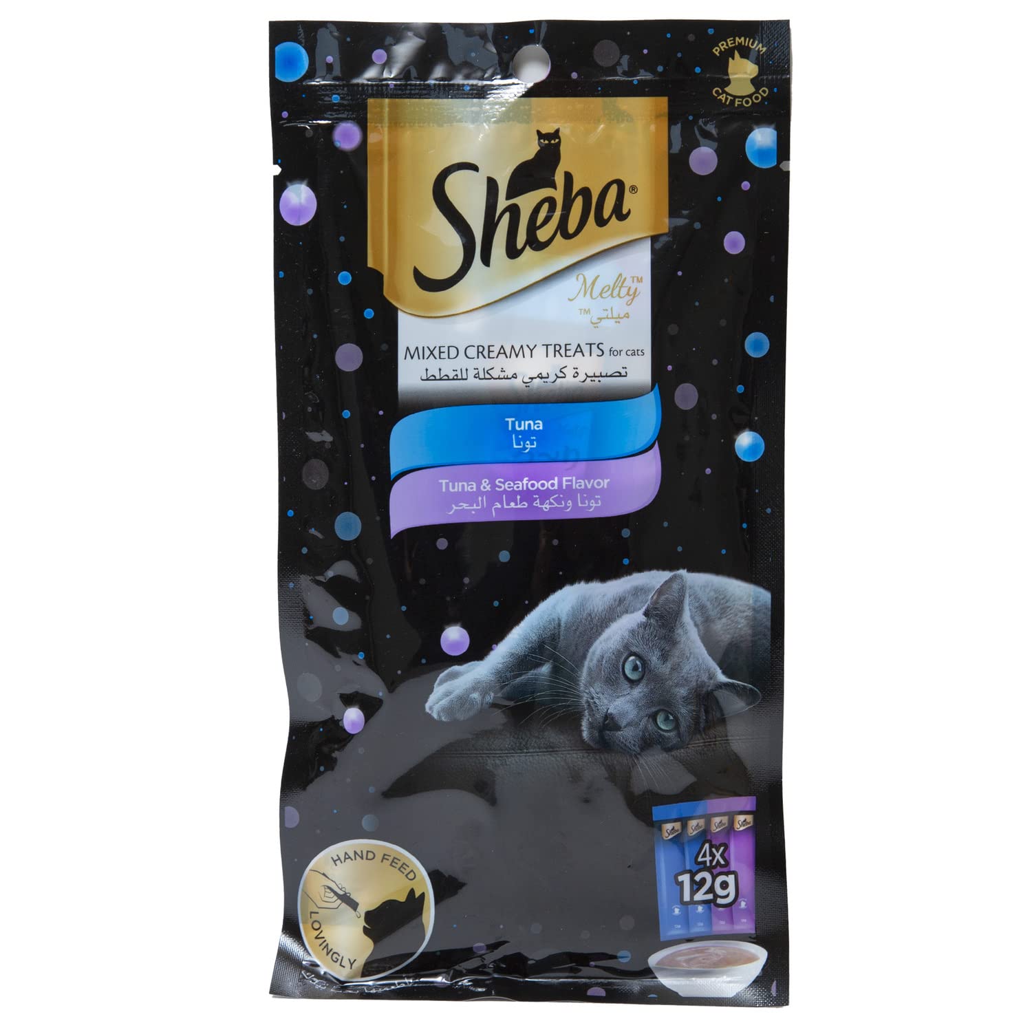 Sheba Melty Tuna Mix Creamy Cat Treats - TUNA/4X12G
