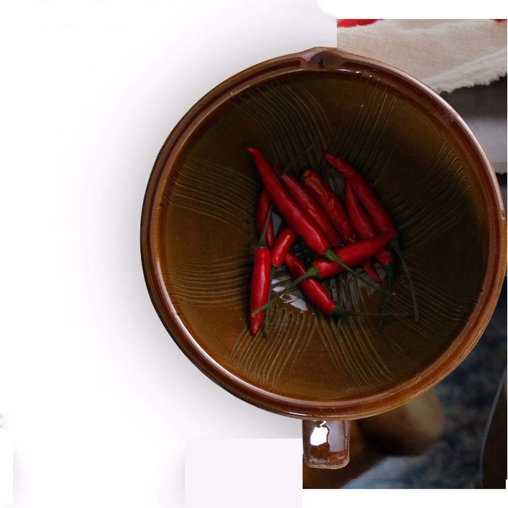 Pestle and Mortar Pottery Mortar and Pestle Set Ceramic Grinder with Pouring Guacamole Bowl Traditional Garlic Peeler Mortar and Pestlece Grinder Mortar Pestle