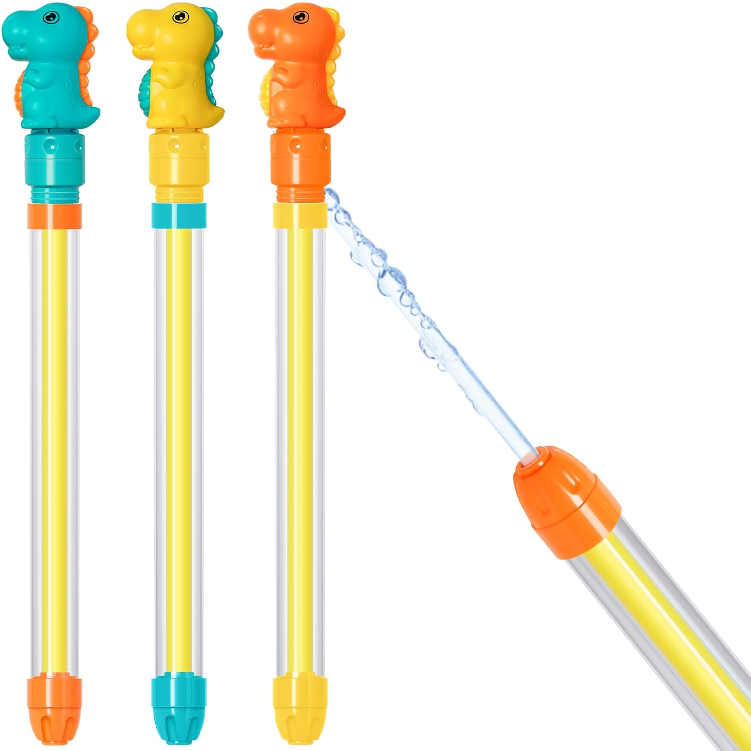 Dsmile 3 Pcs Water Gun for Kids Adults,Plastic Handle Outdoor Swimming Pool Beach Summer Fun Party Games for Girls Boys Teens Adults