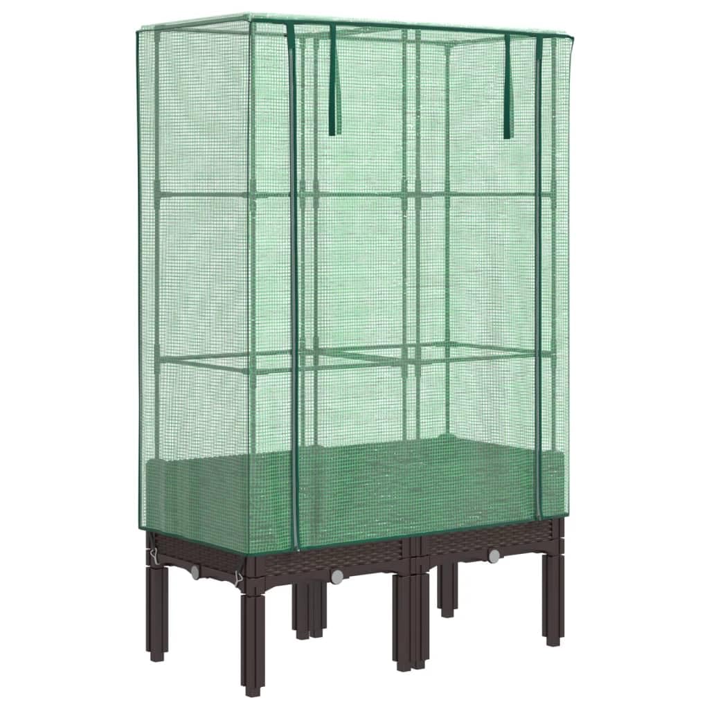 Jardinière surélevée pour protéger les plantes du gel avec housse transparente étanche