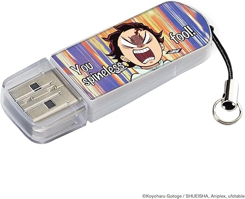 Miniatura 2 de Verbatim Edición limitada oficial de 32 GB Demon Slayer Kimetsu no Yaiba Thumb Drive - Tanjiro Kamado - Unidad flash USB 3.0 de diseño animado