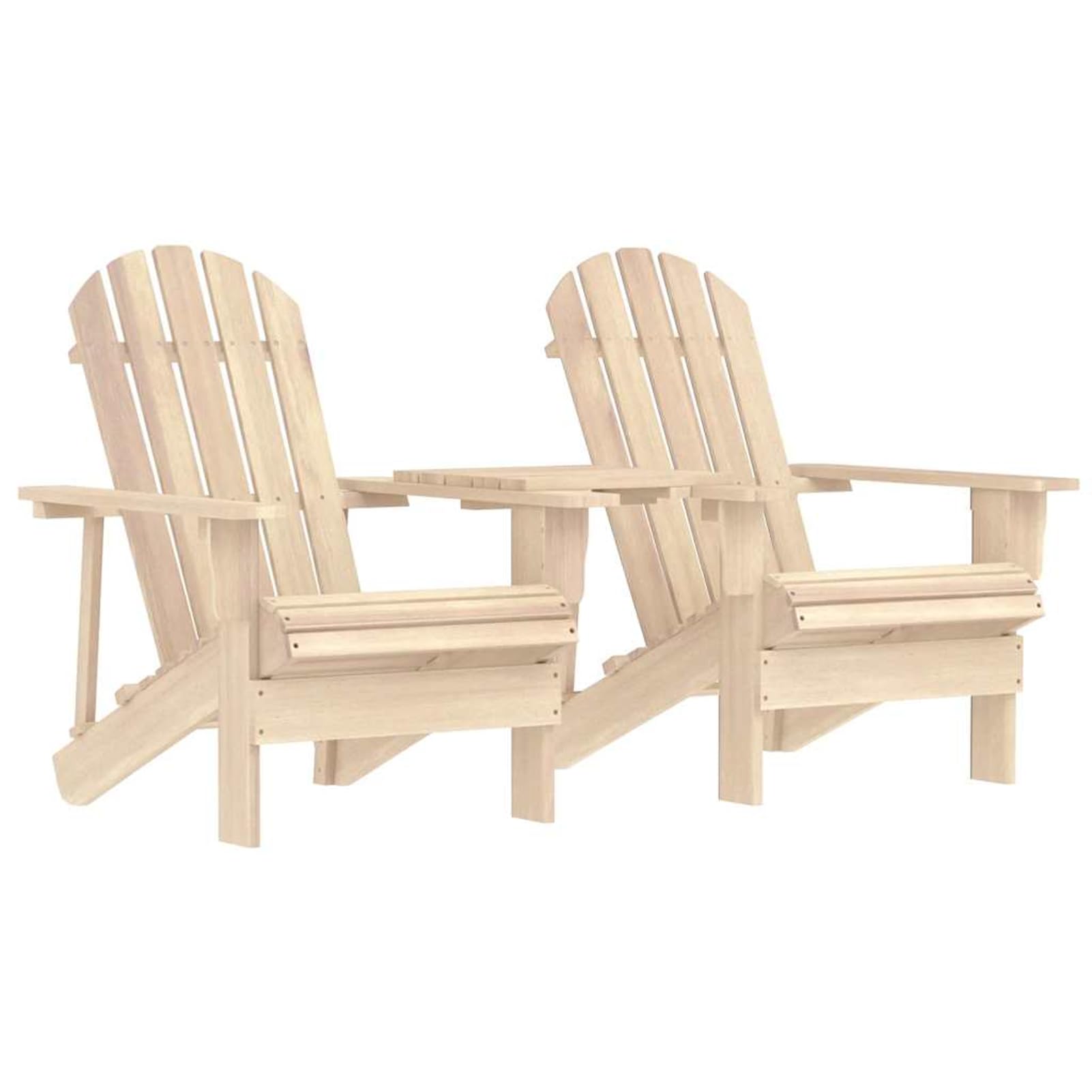 Salon de jardin Adirondack en sapin massif résistant de finition supérieure