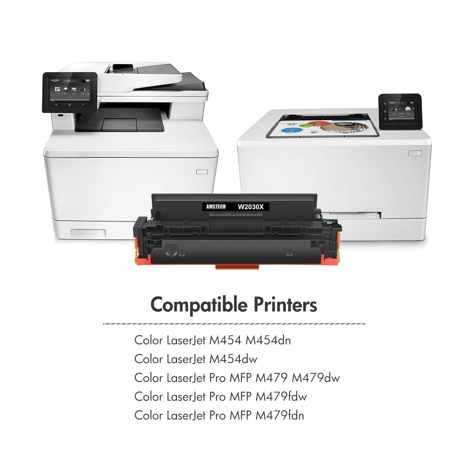 415X 415A M479fdw Toner Mit Chip Kompatibel für HP LaserJet Pro MFP M479fdw | 4-Pack W2030X W2031X W2032X W2033X Schwarz Cyan Gelb Magenta für Color LaserJet Pro MFP M479dw M479fnw M479fdn M454dw M454dn