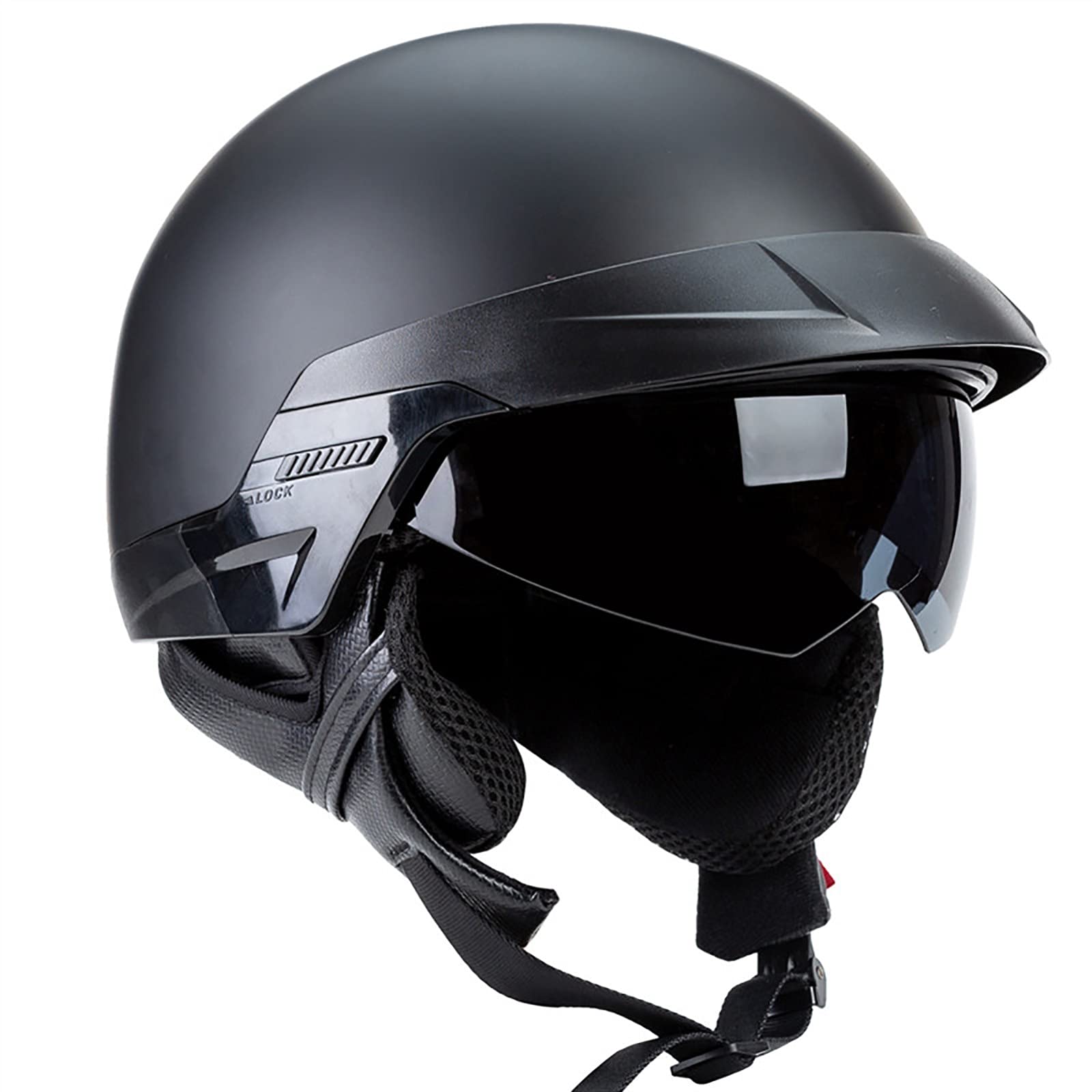 Casque Jet Vintage Ouvert ECE – Style Rétro Allemand – Taille M à XXL – Pour Moto, Scooter, Vélo, Skate – Visière Incluse