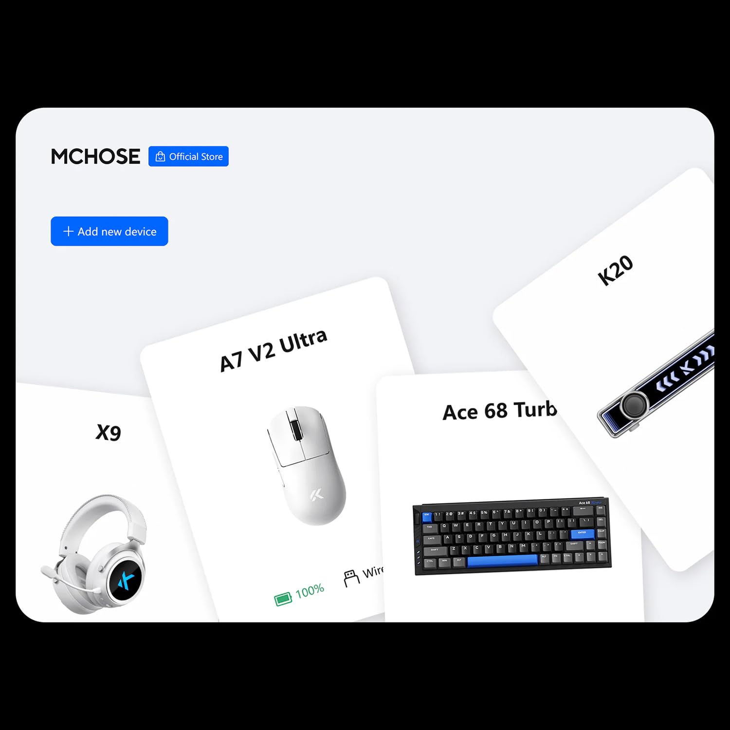 MCHOSE Ace 68 Turbo, przewodowa klawiatura z efektem Halla, częstotliwość odpytywania 16K w pełni aluminiowa e-sport 65% mechaniczna klawiatura do gier Hot Swap RGB do komputera Mac, laptopa (cyber