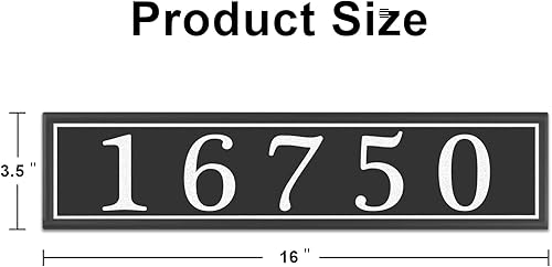 Miniatura 9 de Placa de dirección reflectante personalizada, letrero de dirección de aluminio personalizado para casa, calle, exterior, letrero horizontal