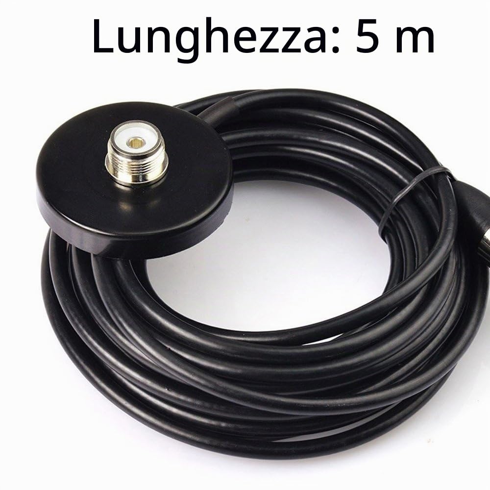 SO239 Supporto Magnetico Base UHF PL-259 Cavo Antenna Tetto o Tronco per radio mobili PL259 Connettore per Yaesu Kenwood Vertex Icom Mobile Radios