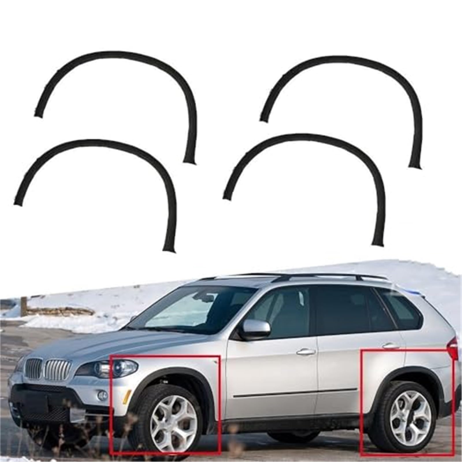 Dla BMW, X5 E70 2007~2013 boczne nadkole samochodu błotnik