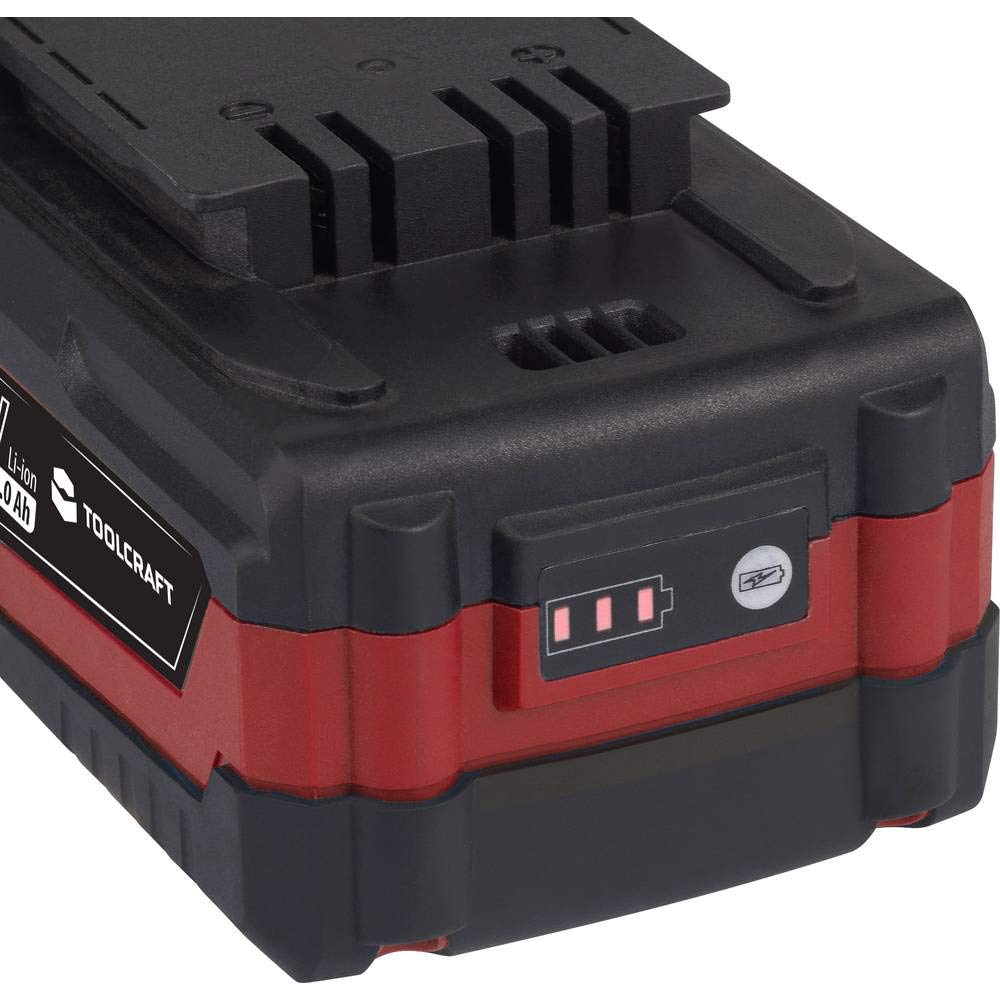 TOOLCRAFT AP-1100 / TAWB-200 - Batteria per attrezzi, 4 Ah agli ioni di litio