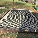 ▶ Fácil de instalar --- Este sistema de rejilla de grava se puede cortar y unir entre sí con facilidad. Simplemente extienda el material, asegúrelo al suelo y llene las celdas con tierra/hierba/arena o grava.