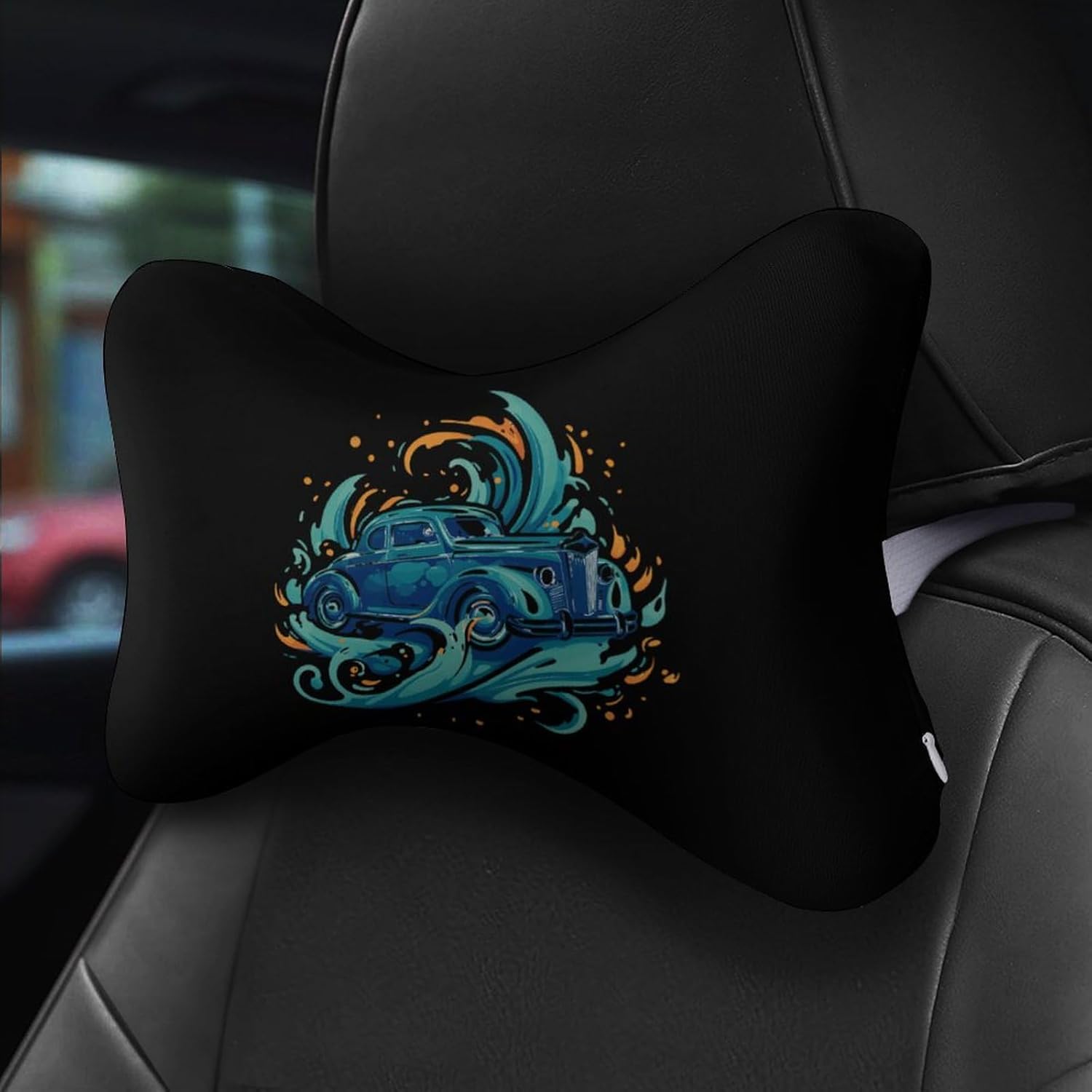 Vintage Car 2 Pack Car Neck Pillow Car Headrest Soft Car Pillow for Most Cars