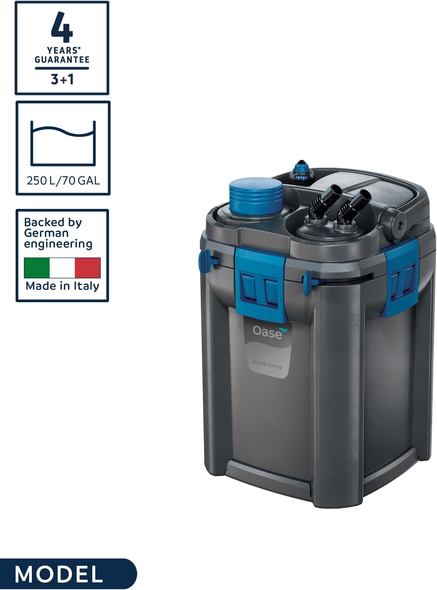 OASE Indoor Aquatics Biomaster Thermo 250,Black