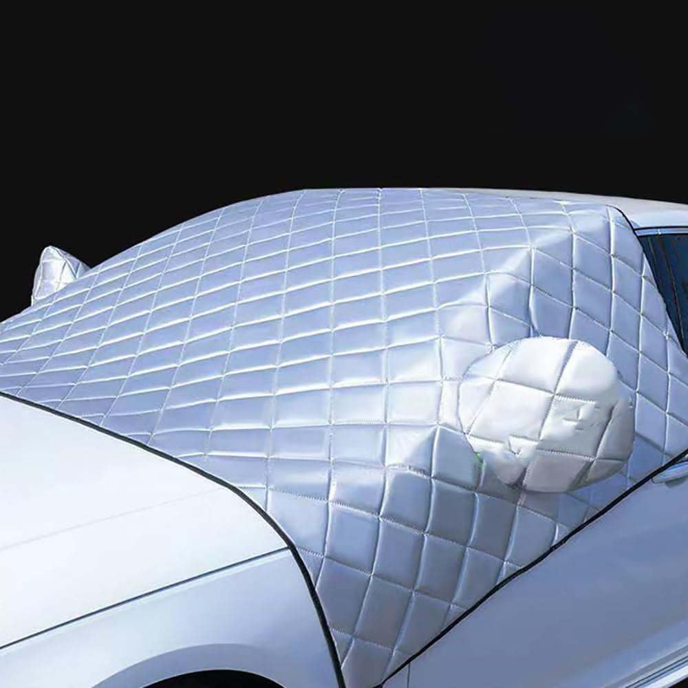 Yghjnhb Car Front Windshield Frost Cover, For Opel/Vauxhall Crossland X Corsa Mokka Insignia Winter Uv Protection, Rain Snow Ice Frost Windshield Protector