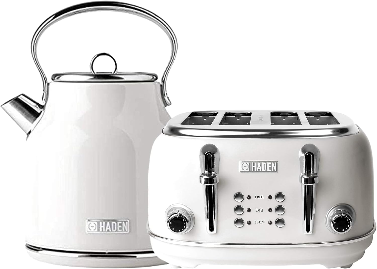 Haden Heritage Bundle w/Electric Kettle 75012 & Wide Slot Toaster