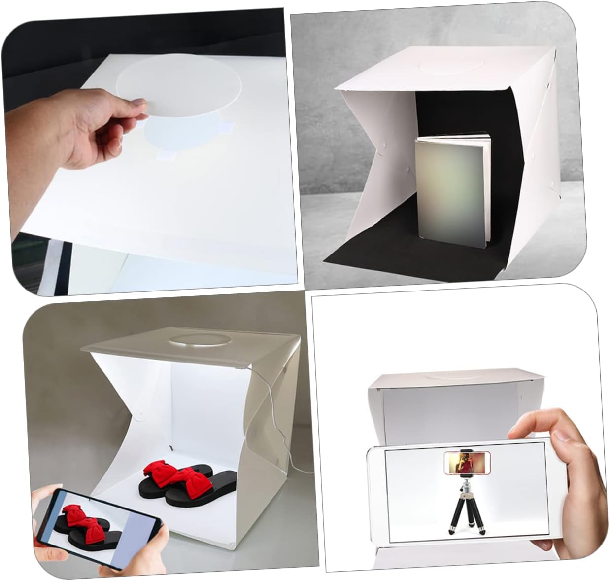 Box Portable Folding Photography Tent Led Lights for Item Display for Jewelry Toys and Electronics Shooting
