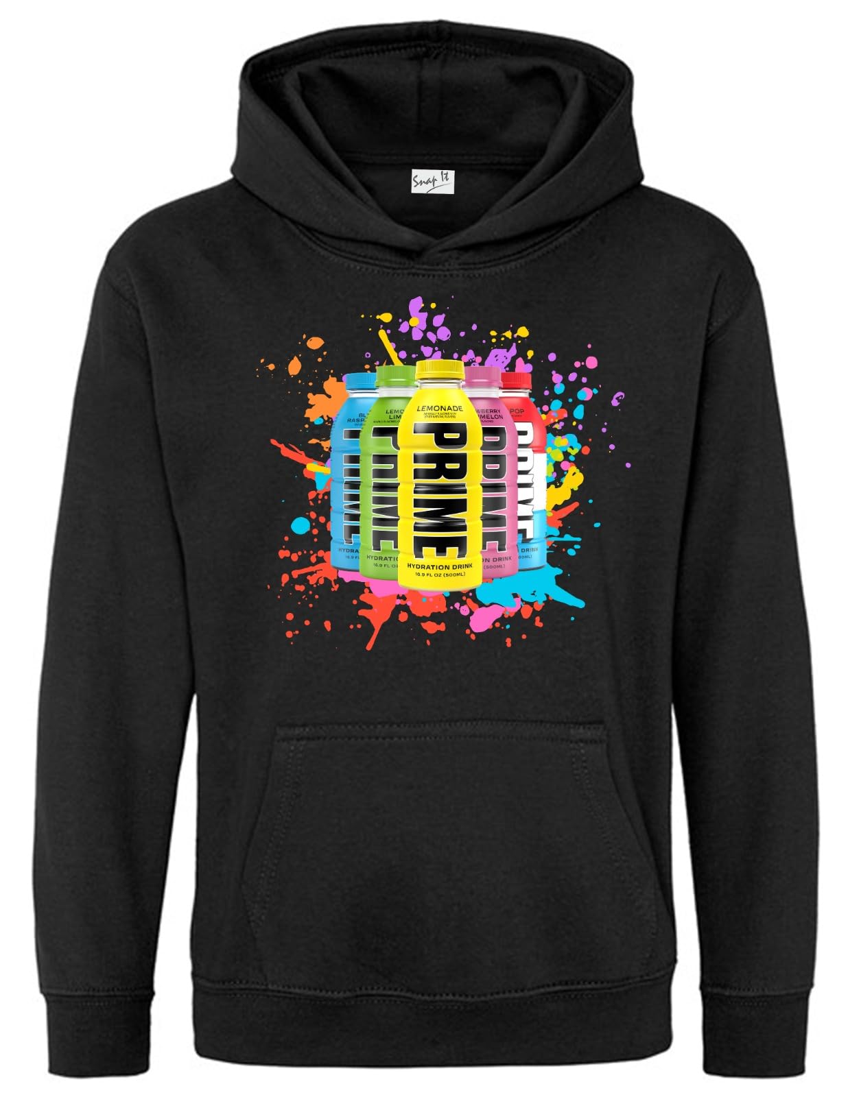 Snapit Funny Printed Prime Hydration Hoodie with Logan Paul KSI Flavour - Stylish Unisex Hooded Sweatshirt for Kids & Adults