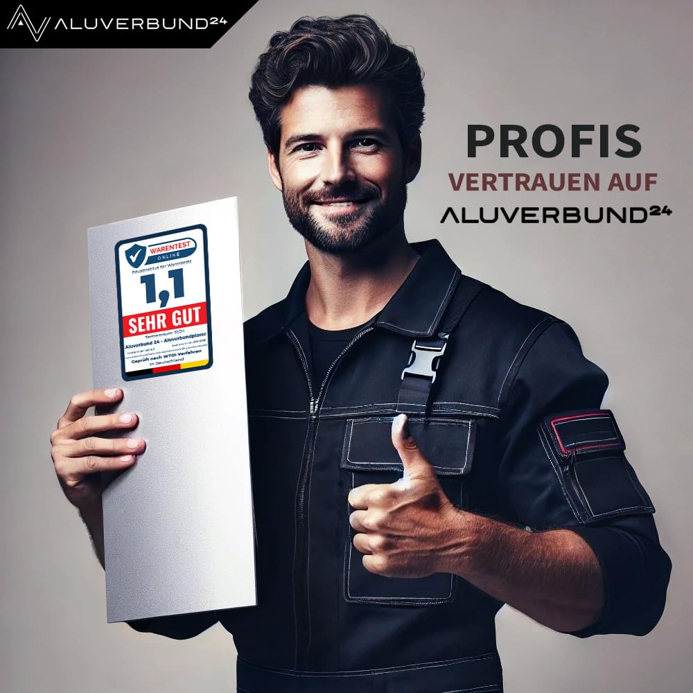 Aluverbund 24 Aluverbundplatte, Aluminium Platte, 3mm dick, Gelb/RAL1023, 110x230cm