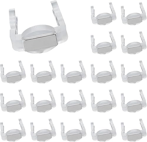 Clips magnéticos universales para luces de Navidad, 50 unidades, clips magnéticos inastillables para tejas y canalones para C7/E12, C9/E17, luces de