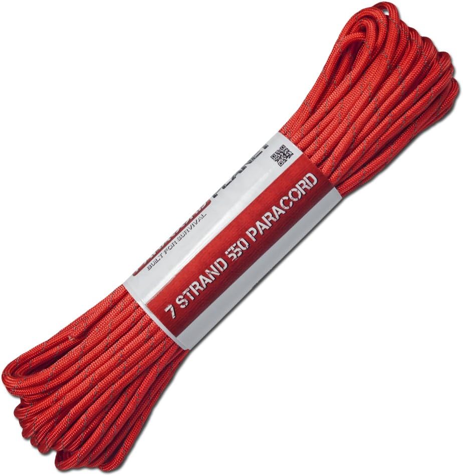 50 Ft 550 Reflective Paracord 7-Strand-Multiple Colors
