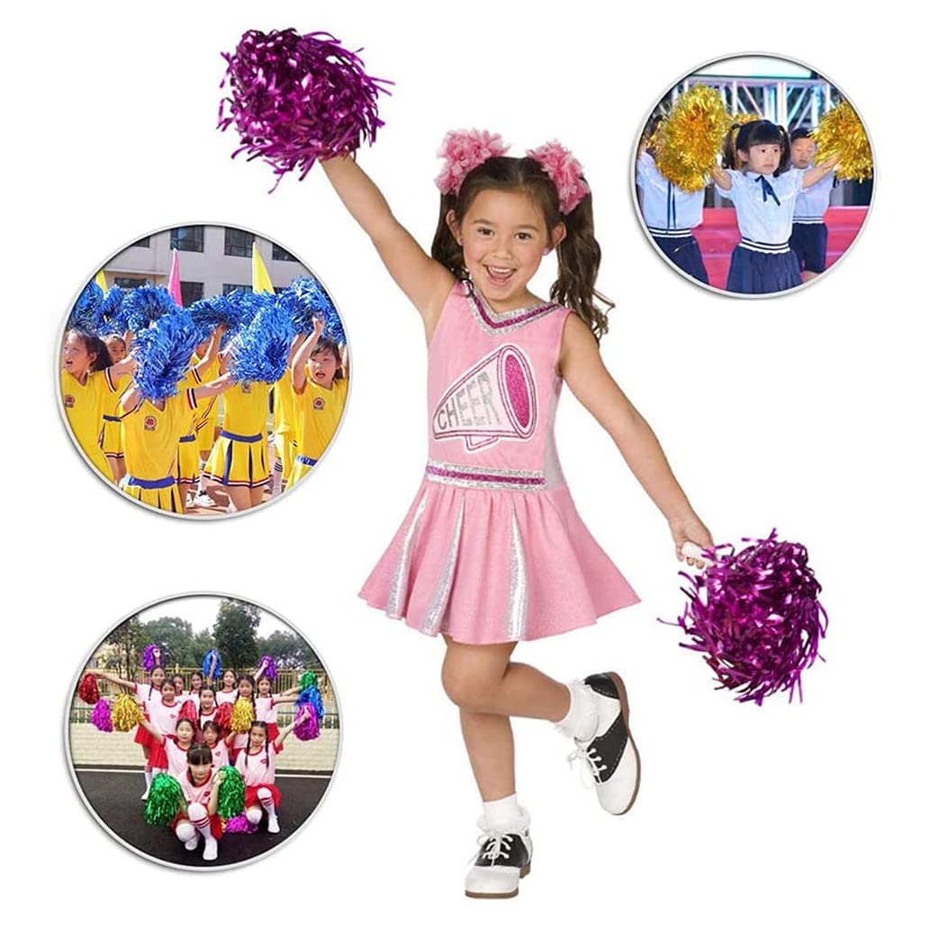 Poncho per adulti e bambini con manico rosso per cheerleader feste