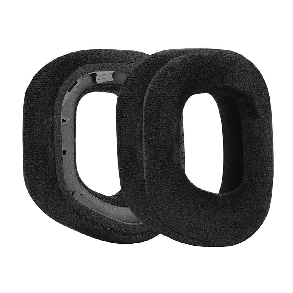 HS80 RGB Earpad, Replacement Earpads for Corsair HS80 RGB Wireless Headphones, Velour Ear Cushions Compatible with Corsair HS80 RGB USB Max Wired HS80