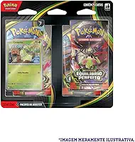 Pokémon TCG, Blister Quadrúplo Pokémon Chikorita ME03 Equilíbrio Perfeito
