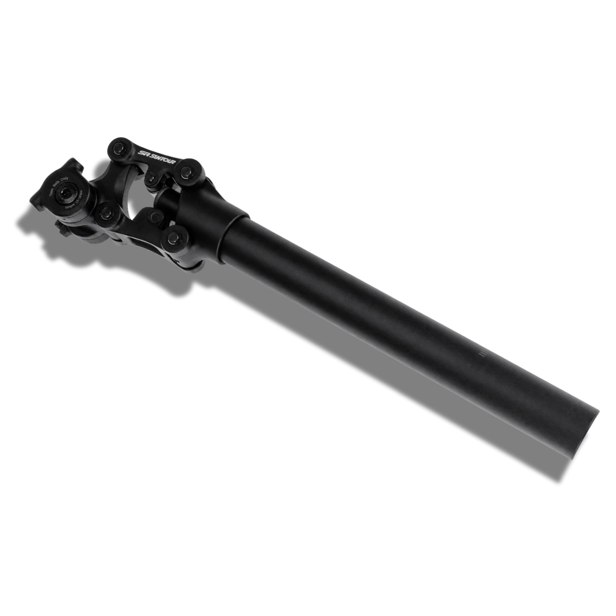 Suntour SP26-NVX Parallelogramm-Federsattelstütze, gefederte Aluminium Sattelstütze, schwarz, stoßdämpfend, perfekt für Trekking, City (Ø 31,6 mm x 400 mm, Hard Spring (90-120 kg Fahrergewicht))