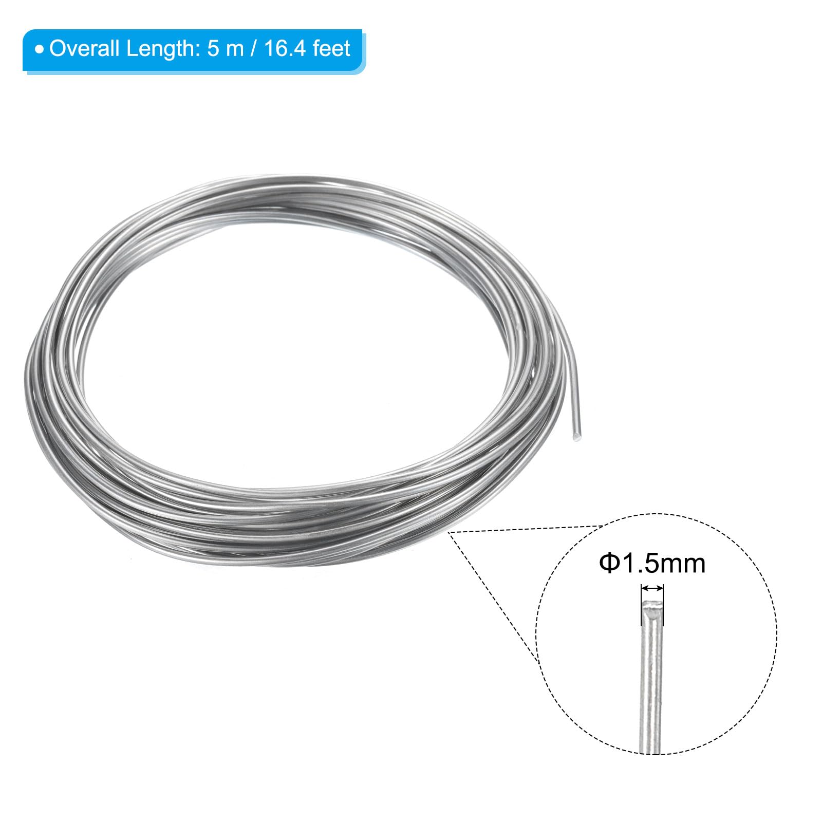 PATIKIL 99.99% High Purity Zinc Wire - Image 2