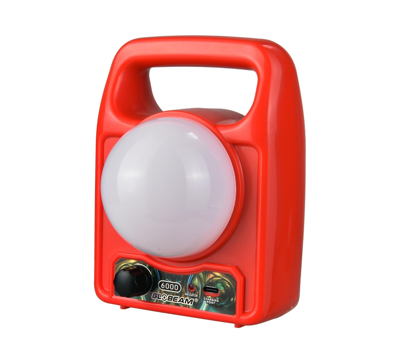 GLOBEAM 6000 Solar Emergency Light Rechargeable Torch Light High Power with LED Torch Strong ABS Plastic 2000mAh Battery for Home Emergency-image-48