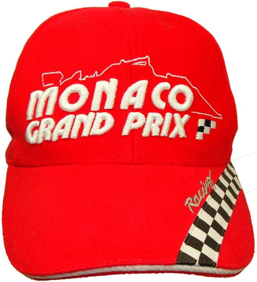 Official Monaco Grand Prix Check Cap - Red