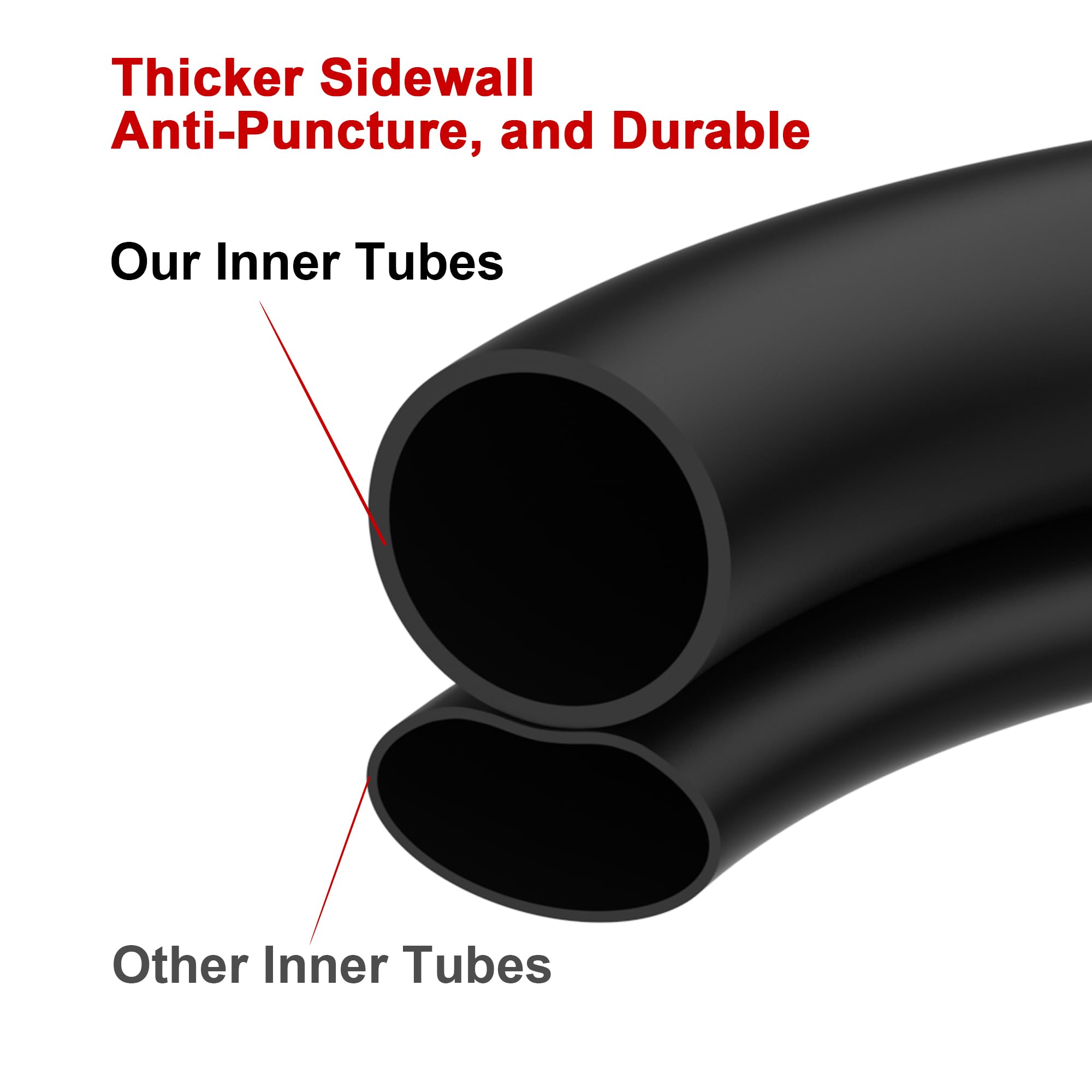 20 Inch Bike Tubes 20 x 2.125/2.40 Heavy Duty Bicycle Inner Tube with 32mm Schrader Valve and Installation Accessories (2 Pack) - Image 4