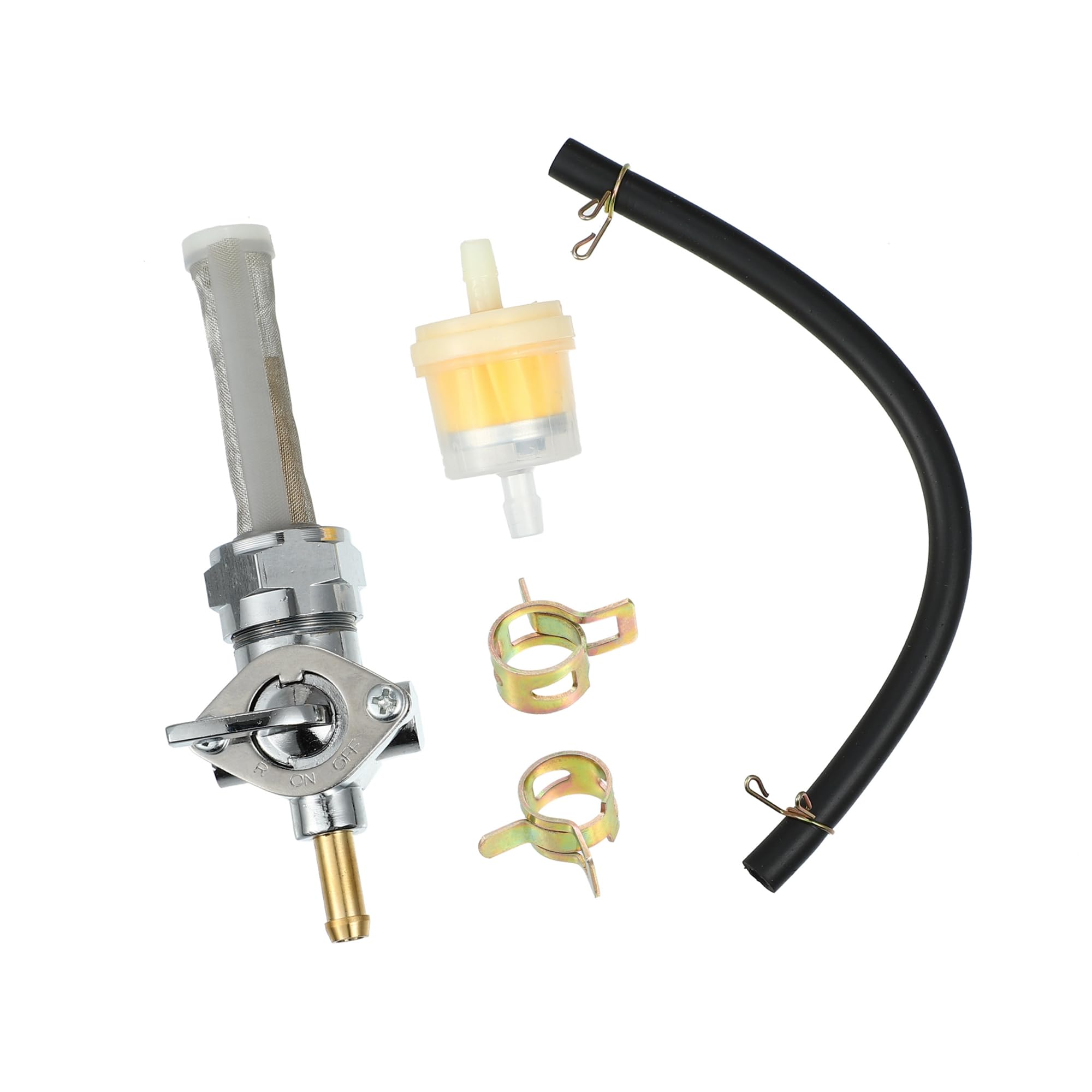 A ABSOPRO 1 Set Gas Carburante Rubinetto Valvola Interruttore per Harley Davidson 62168-81 Sostituzione dell'articolo