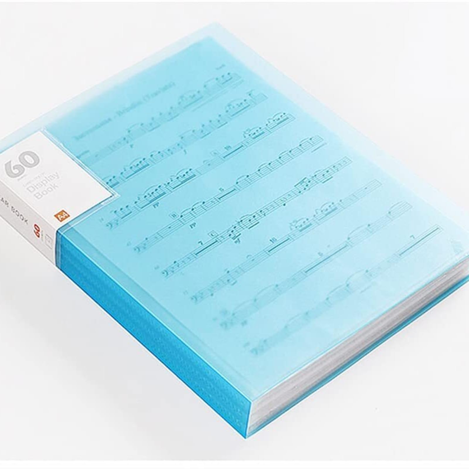 ordner 5er-Pack transparenter Einband for Präsentationen im A4-Format mit 60 Fächern | Dokumentenordner für Schule und Büro