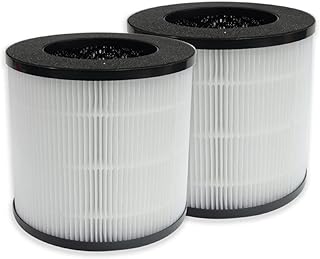 PUREBURG Replacement True HEPA Filter Compatible with Okaysou Cayman 608, Cayman 320 Air Purifiers,H13 4-Stage Filtration High-efficiency Activated carbon 2-IN-1 Air Clean Dust VOCs,2-Pack
