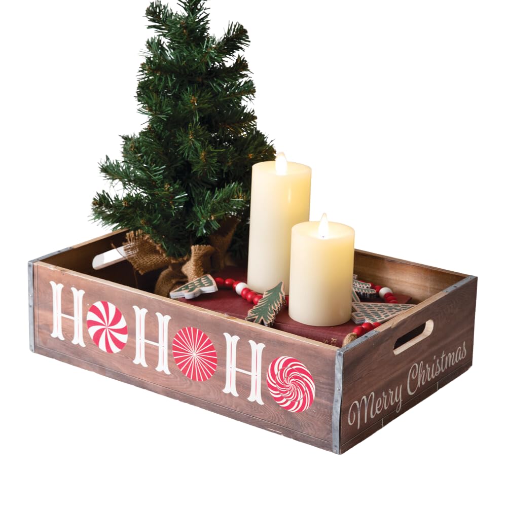 Stonebridge Mall Ho Ho Ho Holiday Wood Crate