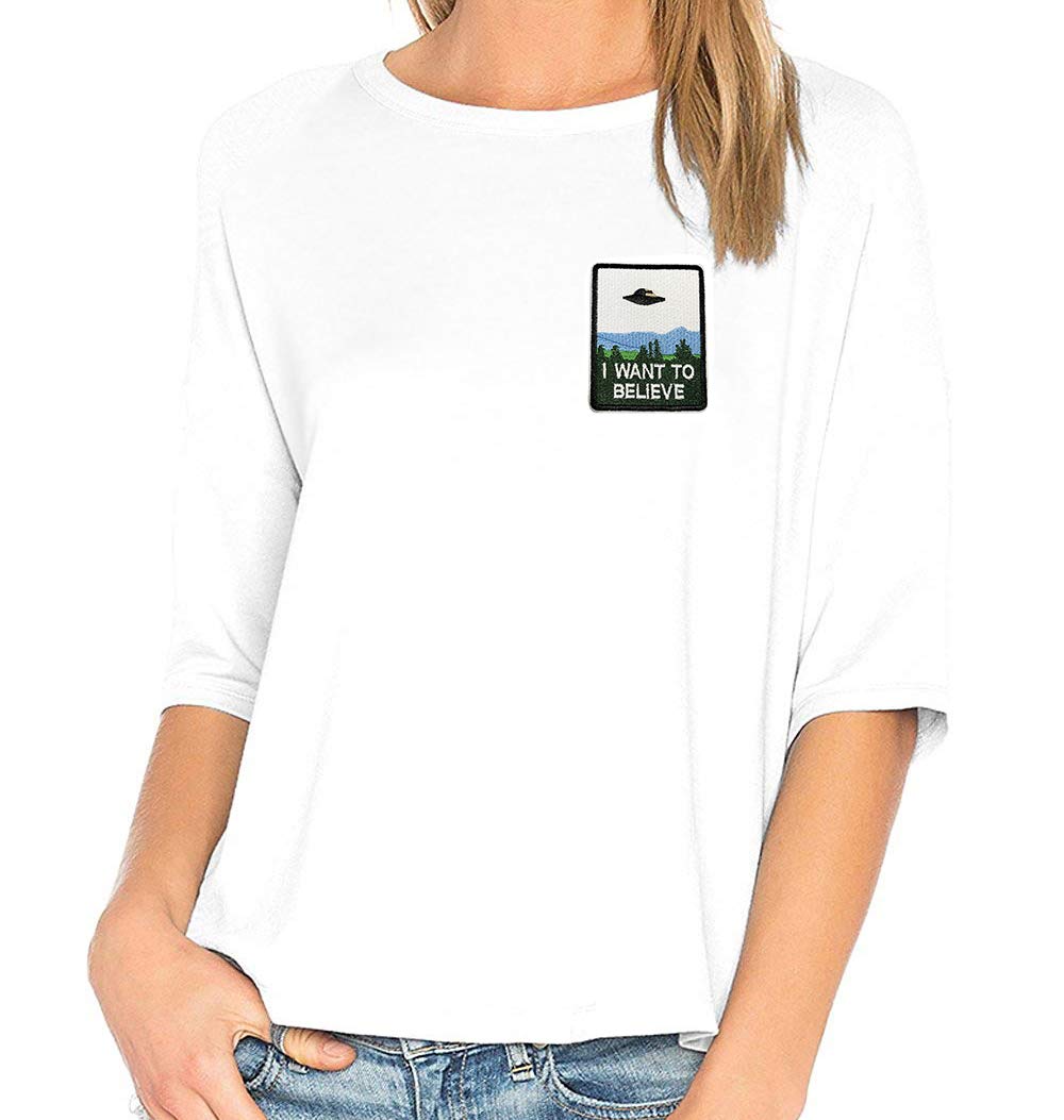 Écusson Brodé « I Want To Believe » à Coudre Ou à Therocoller - 8 C