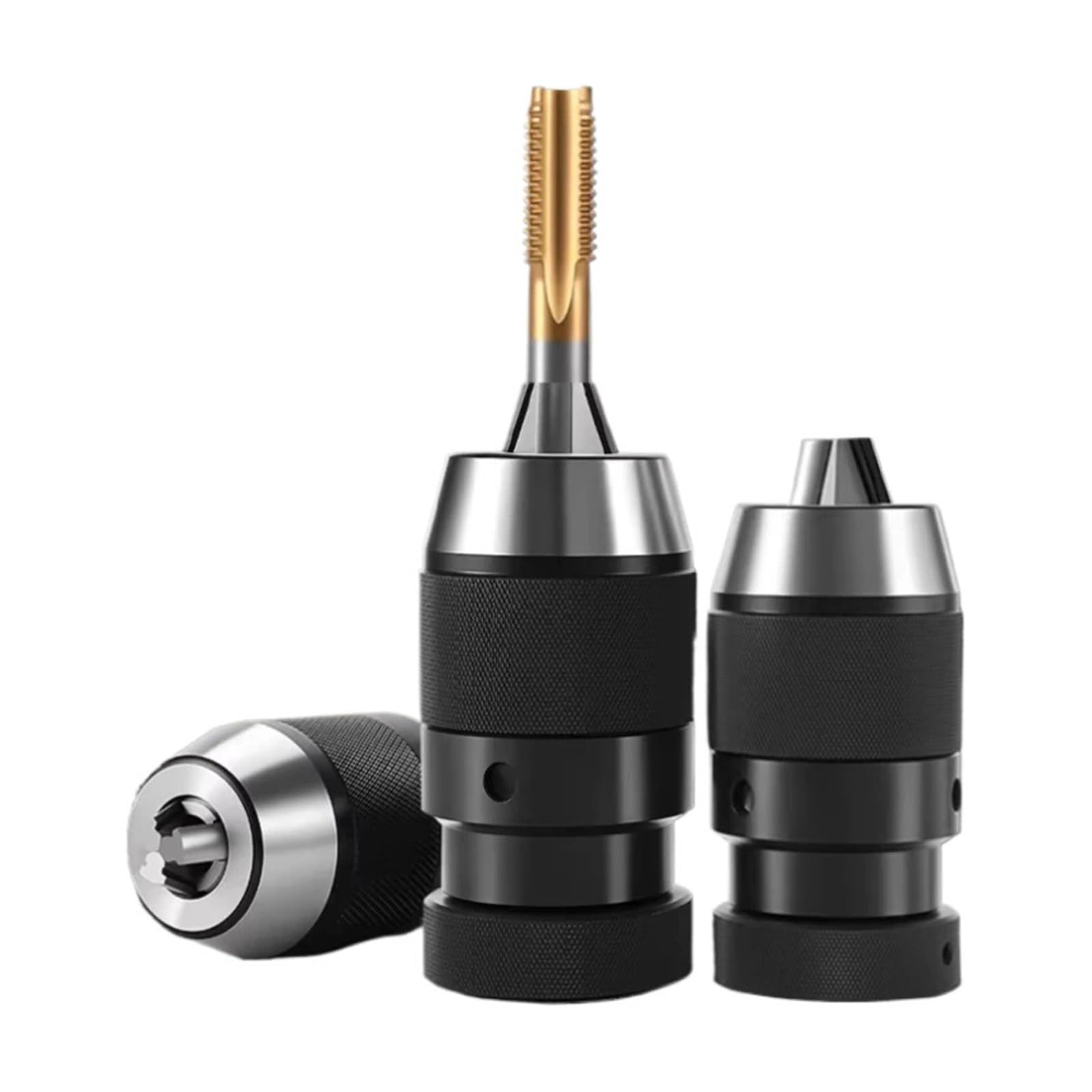 1x B10 B12 B16 B18 B22 Portabrocas sin llave perforación autoapretado abrazadera de bloqueo automático rango 0,5-6mm 1-10mm 1-13mm 1-16(B18 1-16mm)
