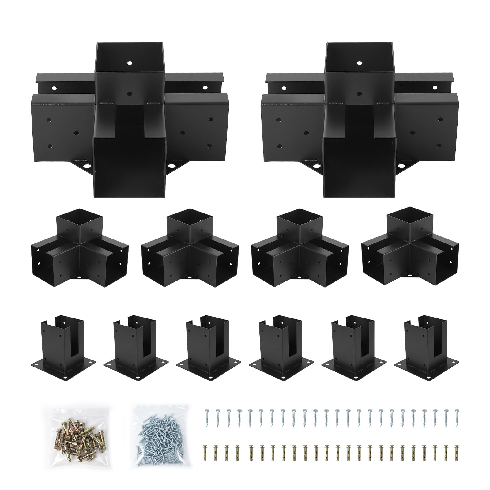 Photo 1 of Garvee 12 PCS Pergola Bracket Kit for 4x4 Lumber