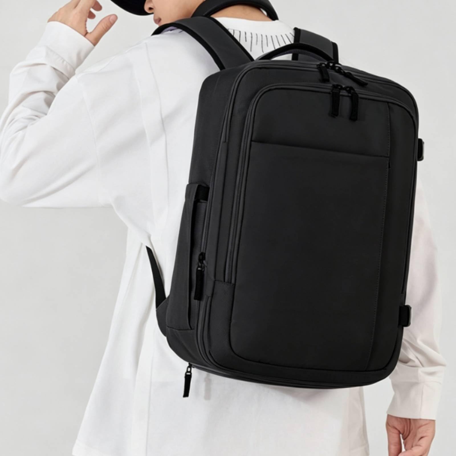 rockible Zaino da Viaggio con Scomparto Scarpe Borsa Sportiva Borsone Palestra Zaino Duffel Poliestere con Apertura Ampia E Tasca Calzature Adatto a Palestra, Beige, Cachi Chiaro