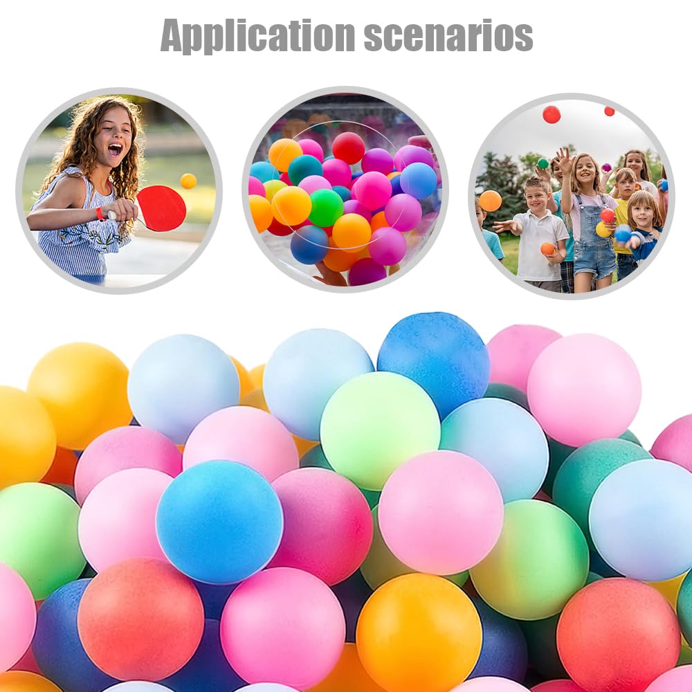 Balles de Ping Pong 40 mm 50 Pièces Mizikuu pour Entraînement Décoration Fête