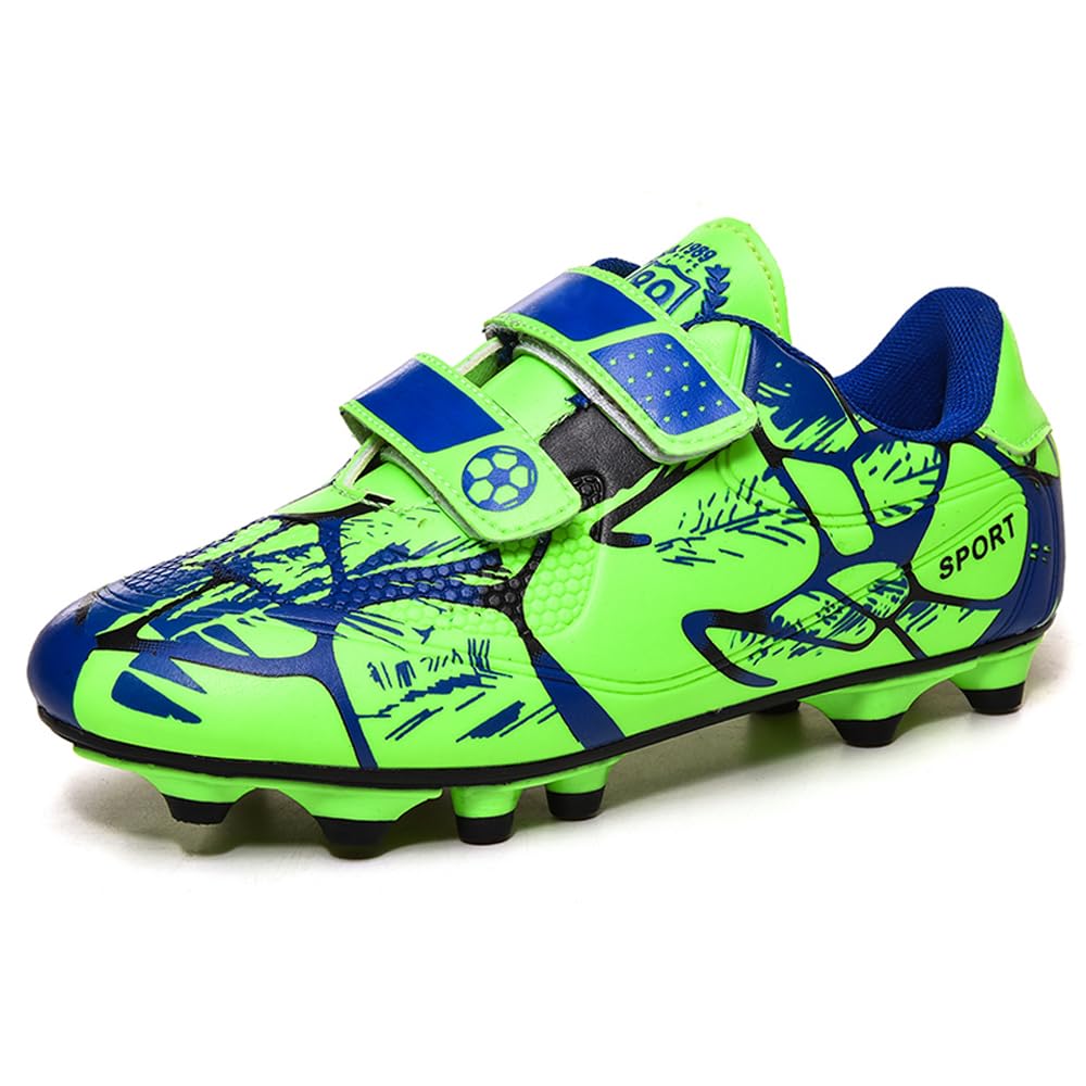 Zapatos de Fútbol Niño Botas de Fútbol Zapatillas de Entrenamiento Tacos de Fútbol Deportivas para Exteriores Antideslizante Unisex 28-37 EU