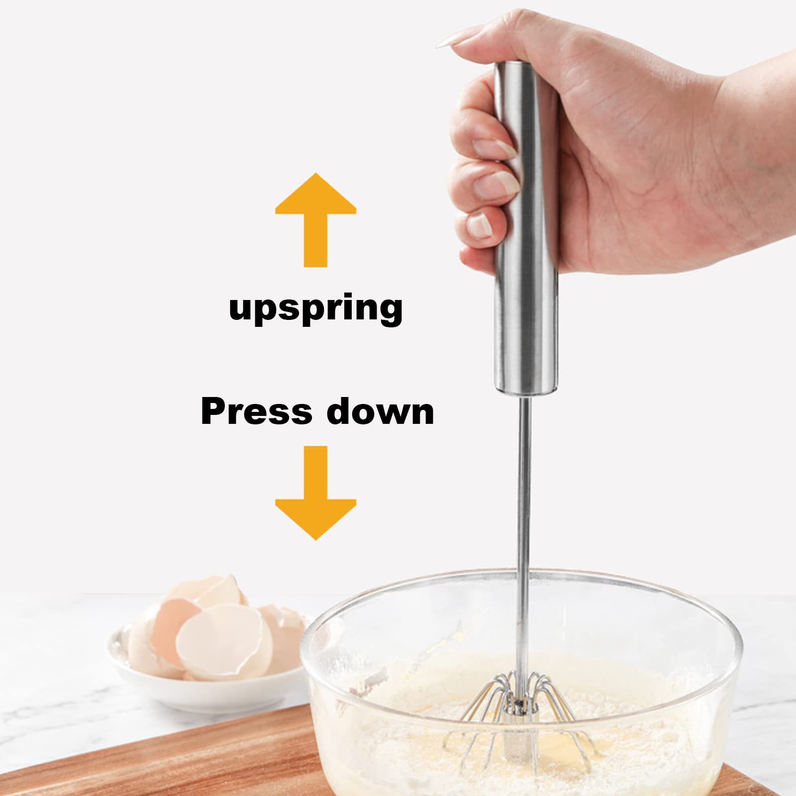 Frusta Da Cucina In Acciaio Inox 10 Pollici - Per Uova, Impasti E Salse